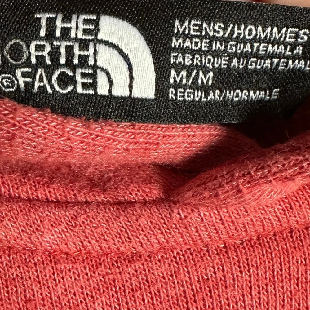 The North Face Hoodie Mens Medium Never Stop Exploring Red Graphic Sweatshirt